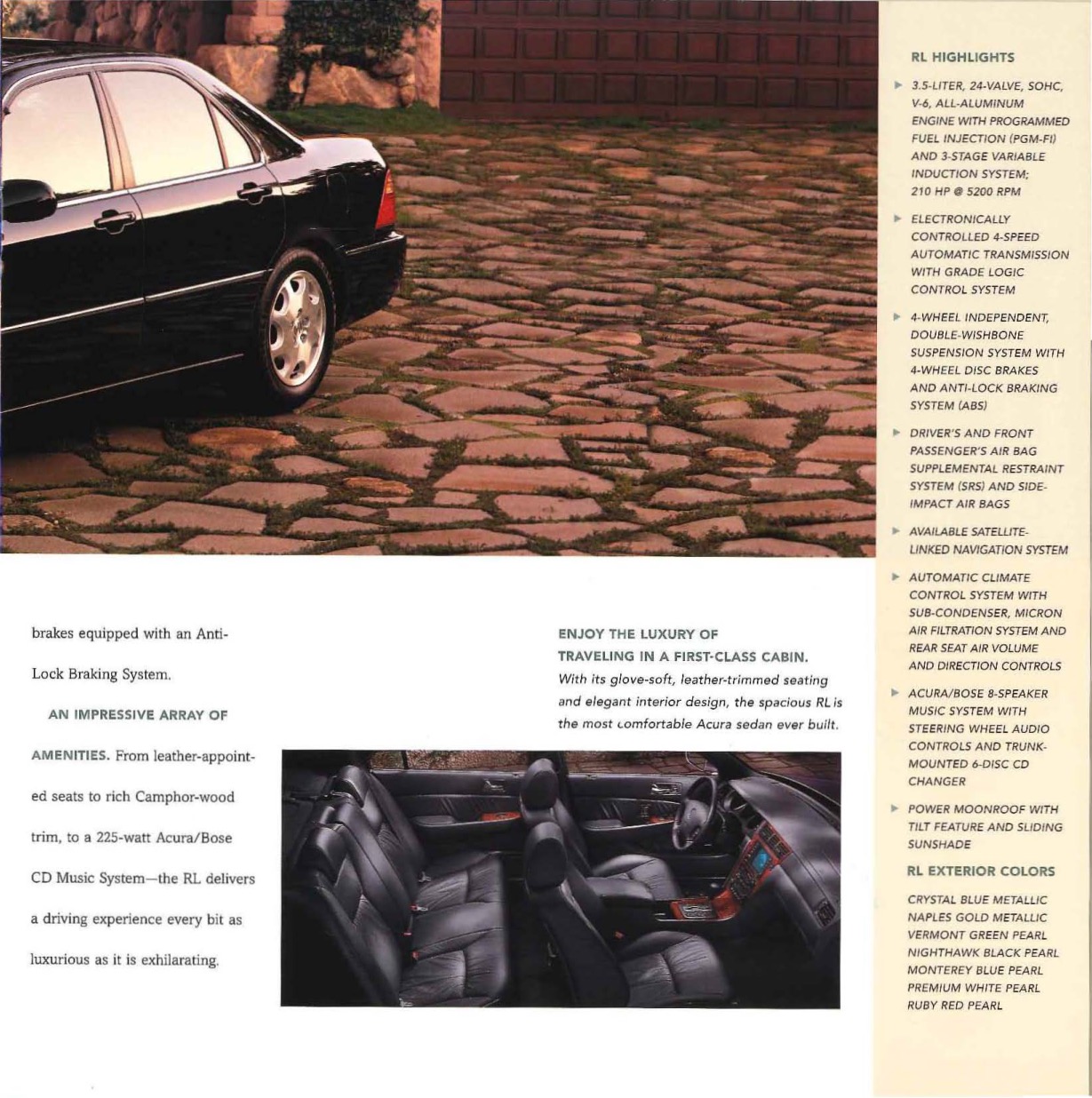 1999 Acura Brochure Page 5